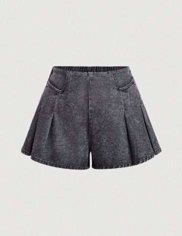 Pantaloni scurti SHEIN CURVE, gri