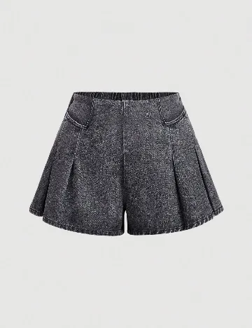Pantaloni scurti SHEIN CURVE, gri