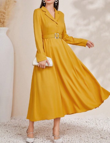 Rochie medie SHEIN, galben