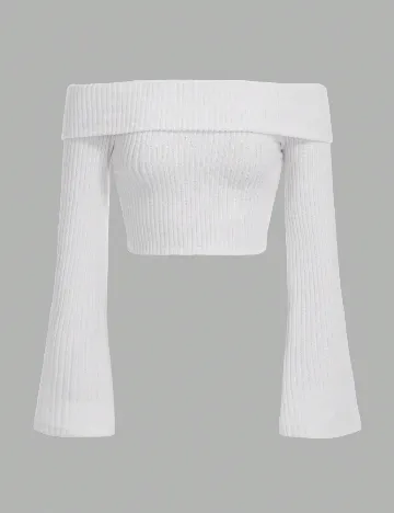 Top SHEIN CURVE, alb