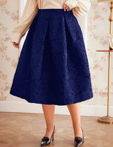 Fusta SHEIN CURVE, bleumarin