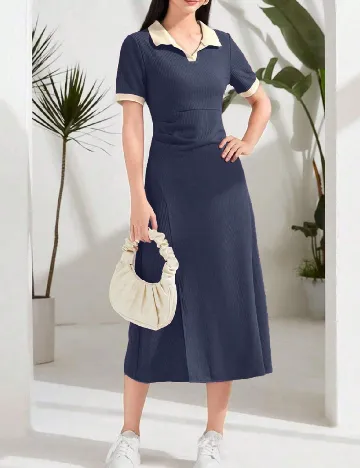 Rochie medie SHEIN, bleumarin Albastru