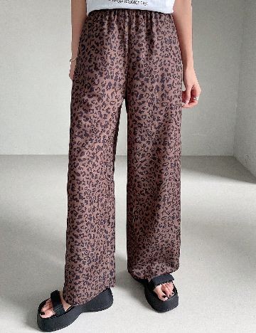 Pantaloni SHEIN, maro