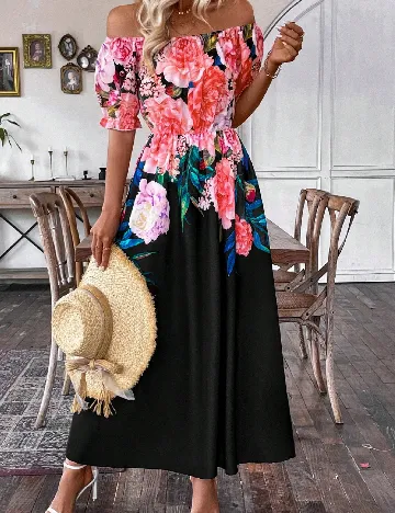Rochie lunga SHEIN, negru Negru