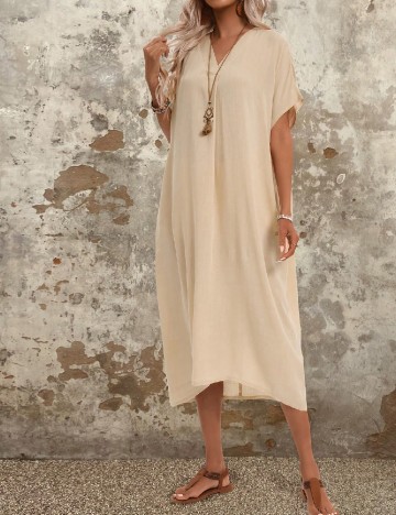 Rochie medie Emery Rose, crem