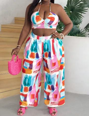 Salopeta SHEIN CURVE, mix culori Mix culori