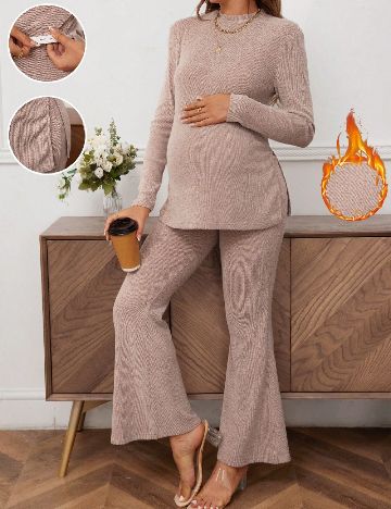 Compleu SHEIN Maternity, crem