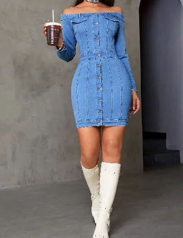 Rochie scurta SHEIN, albastru