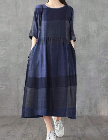 Rochie medie SHEIN, bleumarin