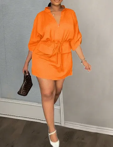 Rochie scurta SHEIN, portocaliu Portocaliu