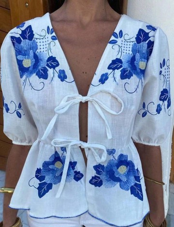 Bluza SHEIN CURVE, alb