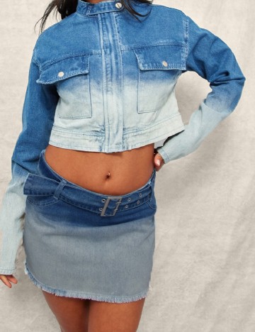 Fusta PRETTYLITTLETHING, albastru
