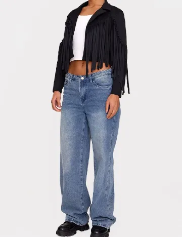 Jacheta PRETTYLITTLETHING, negru Negru