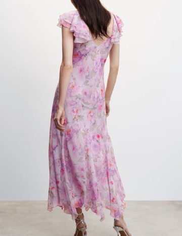Rochie medie Mango, roz
