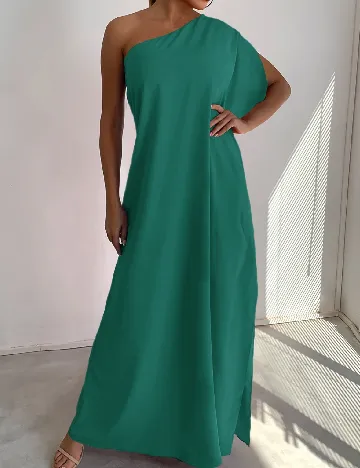 Rochie lunga SHEIN, verde Verde