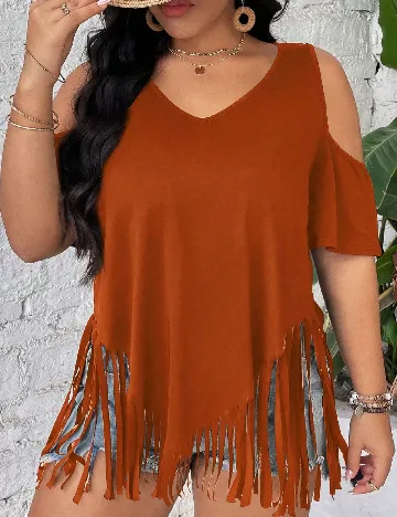 Bluza SHEIN CURVE, maro