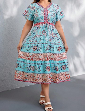 Rochie medie SHEIN CURVE, floral