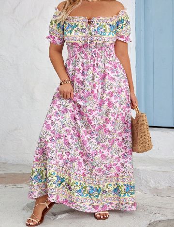 Rochie lunga SHEIN CURVE, floral