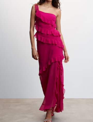 Rochie lunga Mango, magenta