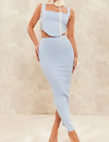 Top PRETTYLITTLETHING, bleu