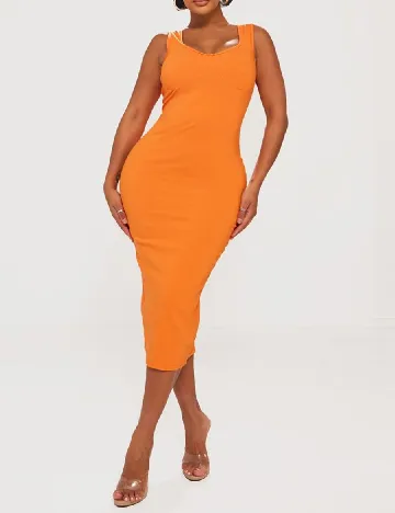 Rochie medie PRETTYLITTLETHING, portocaliu