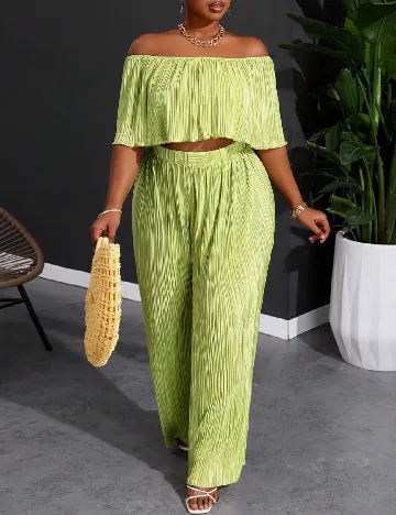Compleu SHEIN CURVE, verde