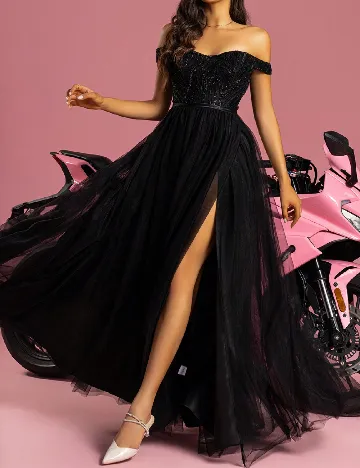 Rochie lunga VIPGIRL, negru