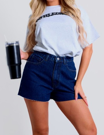 Pantaloni scurti PRETTYLITTLETHING, bleumarin