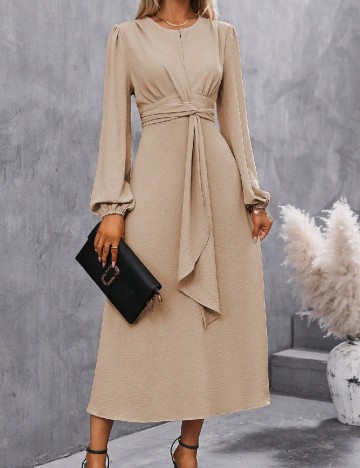 Rochie lunga SHEIN, crem