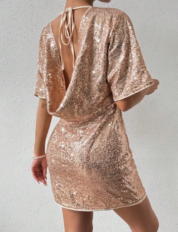 Rochie scurta SHEIN, crem