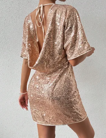 Rochie scurta SHEIN, crem