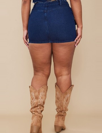 Fusta PRETTYLITTLETHING, bleumarin