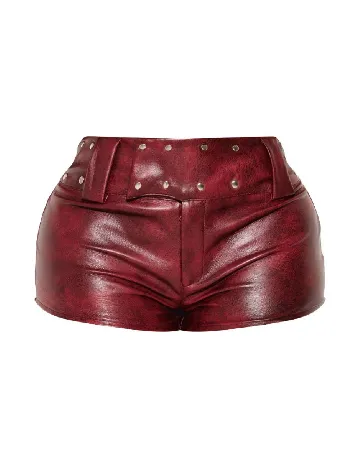 Pantaloni scurti PRETTYLITTLETHING, visiniu