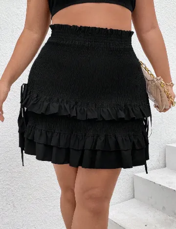 Fusta SHEIN CURVE, negru