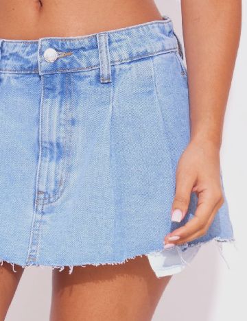 Fusta PRETTYLITTLETHING, bleu