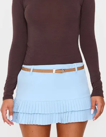 Fusta PRETTYLITTLETHING, albastru