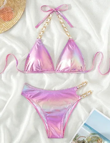Costum de baie SHEIN, roz