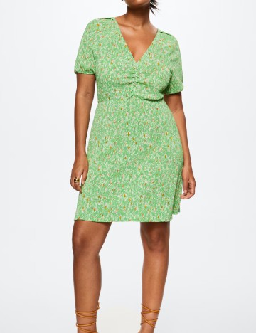 Rochie scurta Mango Violeta, verde