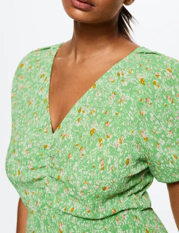 Rochie scurta Mango Violeta, verde