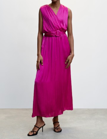 Rochie lunga Mango, roz