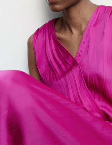 Rochie lunga Mango, roz