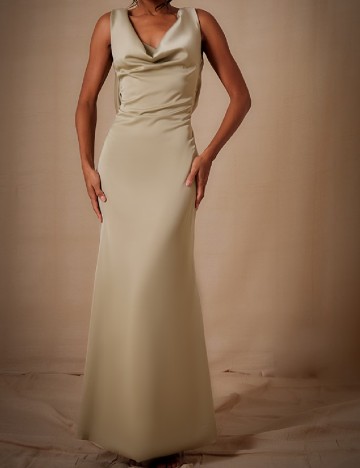 Rochie lunga PRETTYLITTLETHING, verde