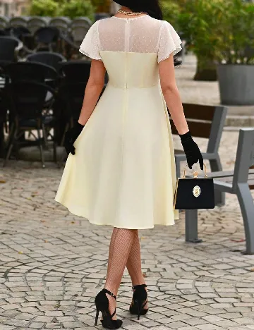 Rochie medie SHEIN, crem