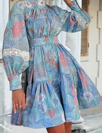 Rochie scurta SHEIN, albastru