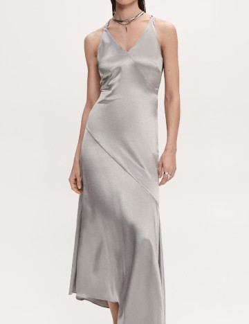 Rochie lunga Mango, gri