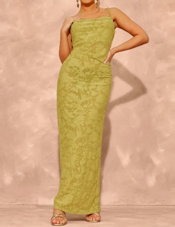 Rochie lunga PRETTYLITTLETHING, verde