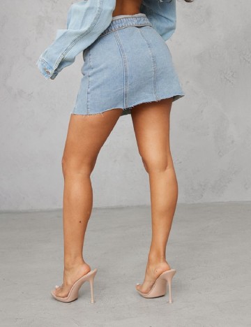 Fusta PRETTYLITTLETHING, albastru