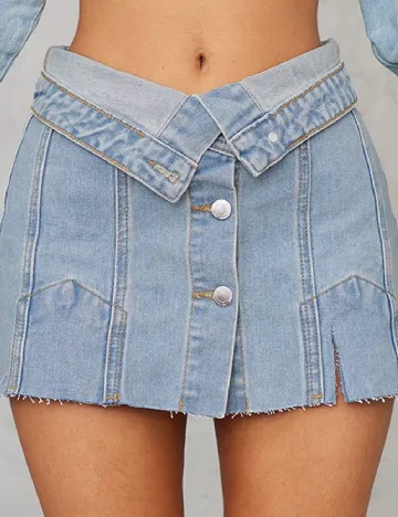 Fusta PRETTYLITTLETHING, albastru