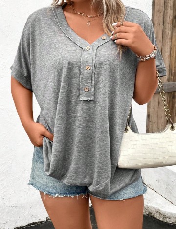 Bluza SHEIN CURVE, gri