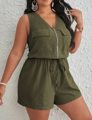 Salopeta SHEIN CURVE, verde